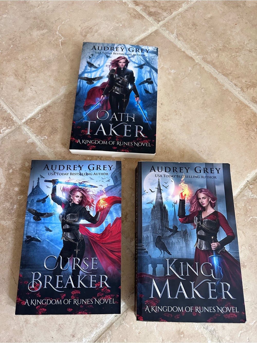 3 Kingdom of Runes Series Books 1-3 Paperback Lot by Audrey Grey Fantasy